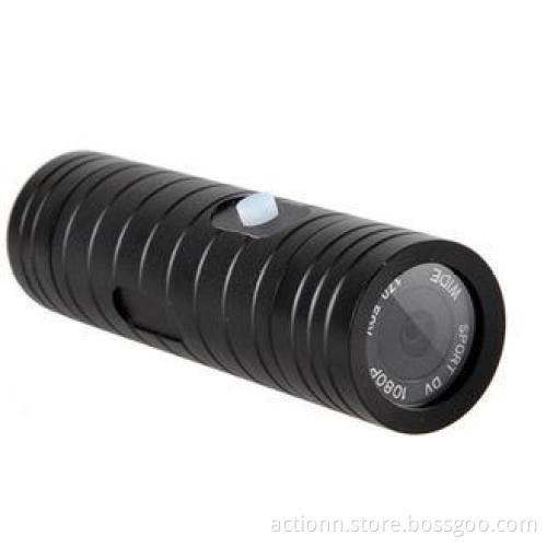 Cylindrical Alloy HD 1080P Action Camera With 1100mAh Detac